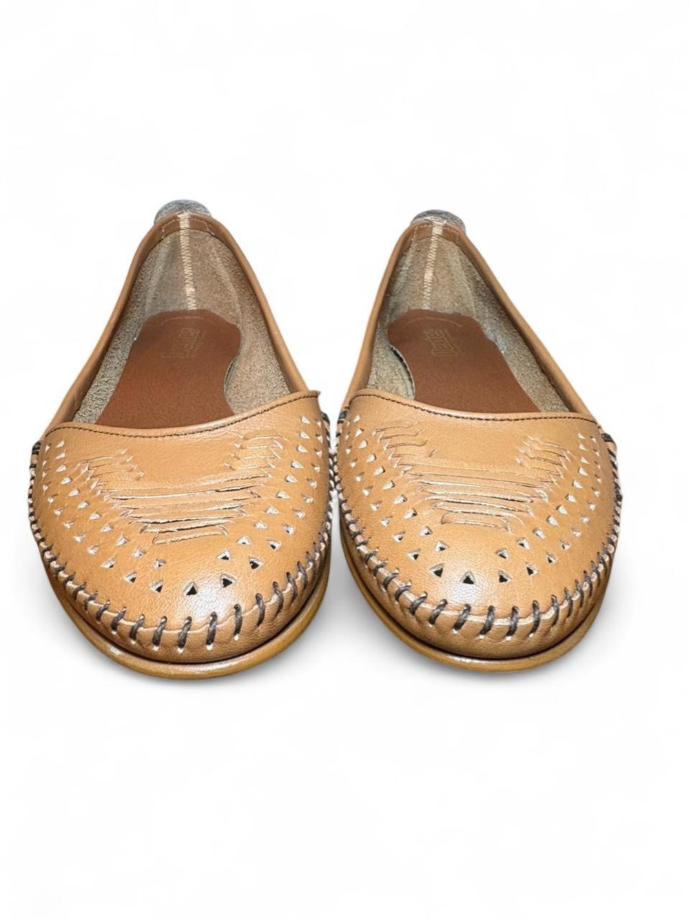 Dexter Tan Leather Huaraches Slip-On Loafers - Picture 2 of 6